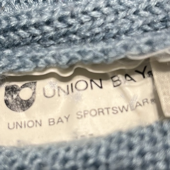 UNIONBAY VINTAGE Y2K ACRYLIC KNIT AND QUILT PATCH SWEATER MEN SIZE L - Picture 8 of 8